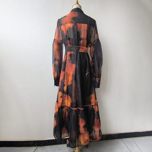 Retro Printed Dress in Dresses