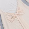 Elegant Sexy Slim Fit Bow Backless Dress in Dresses