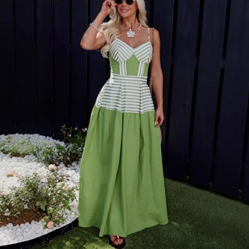 Sexy Backless Printed Cami Dress in Dresses