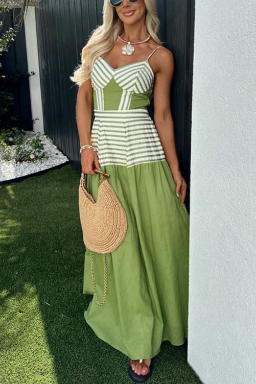 Sexy Backless Printed Cami Dress in Dresses