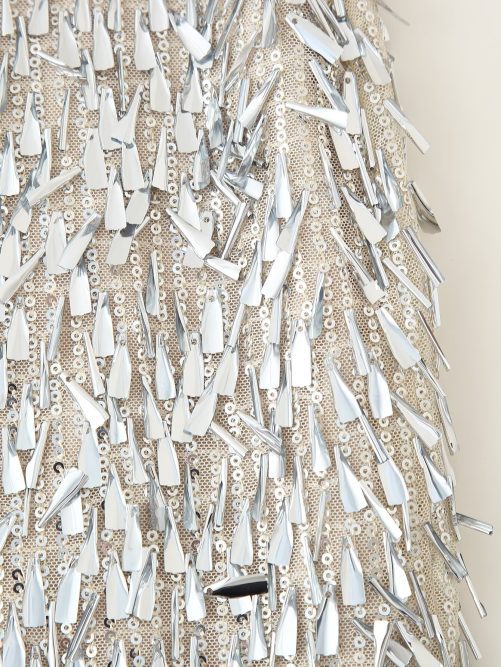 Sequin Glitter Decoration Midi Skirt in Skirts