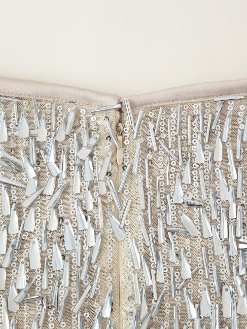 Sequin Glitter Decoration Midi Skirt in Skirts