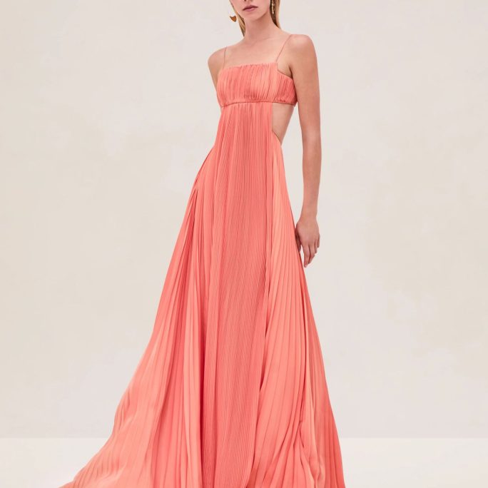 Sexy Pleated Backless Dress in Dresses
