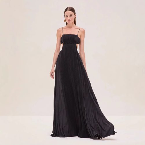 Sexy Pleated Backless Dress in Dresses
