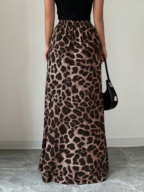 Satin Long Skirt in Skirts