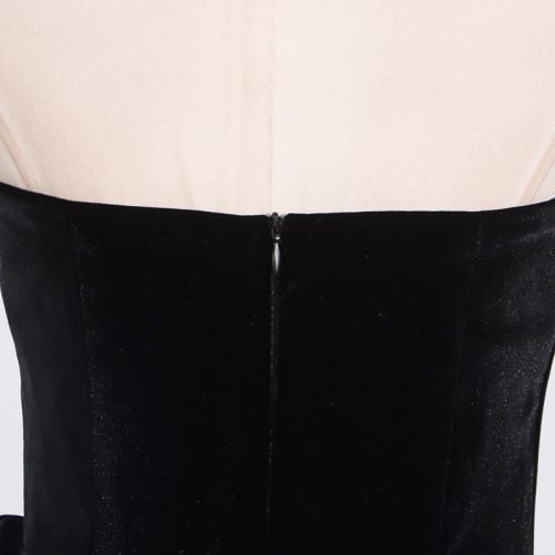 Elegant Black Irregular Asymmetric Design Sleeveless Dress in Dresses