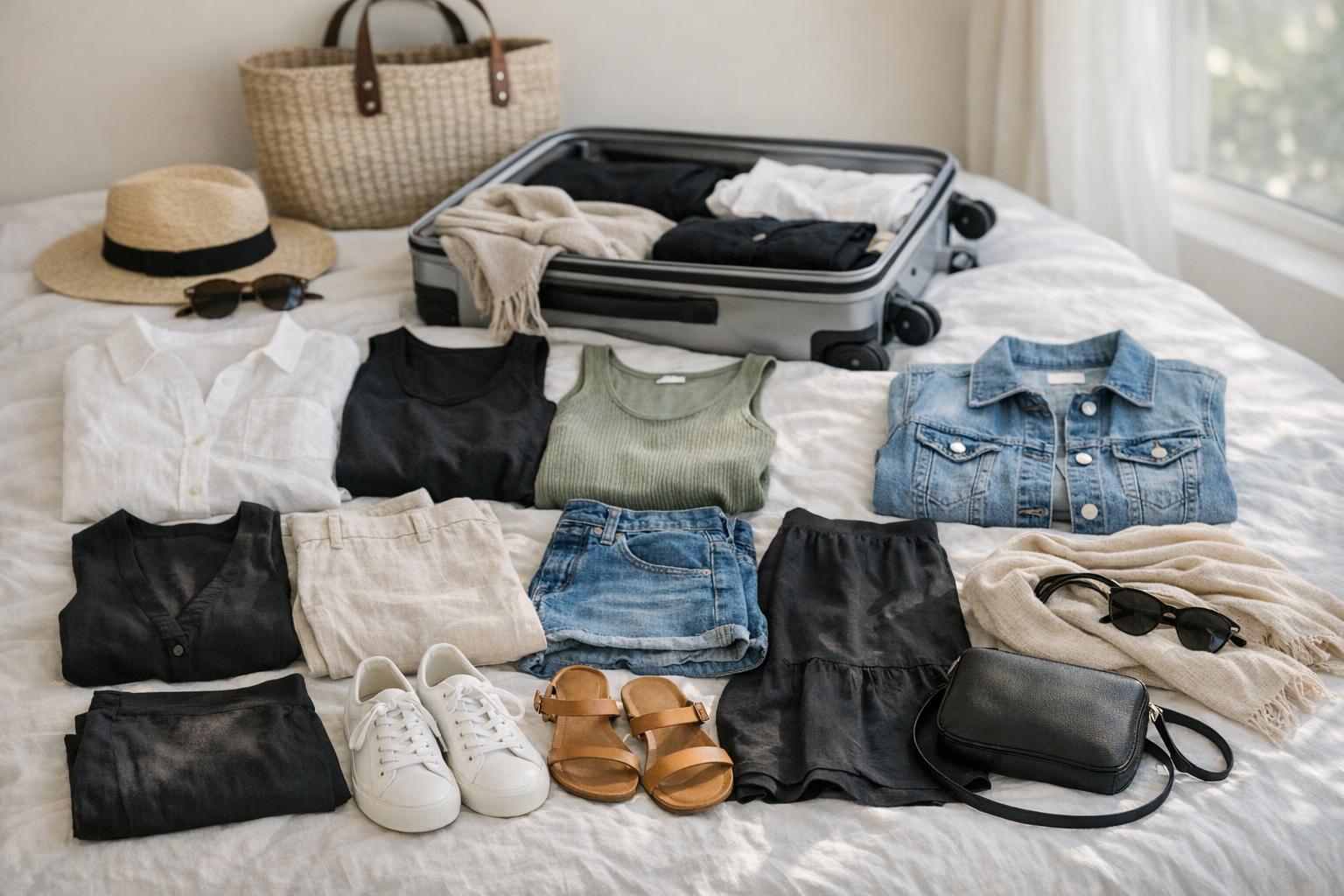Summer Travel Capsule Wardrobe: 15 Pieces, Endless Outfits