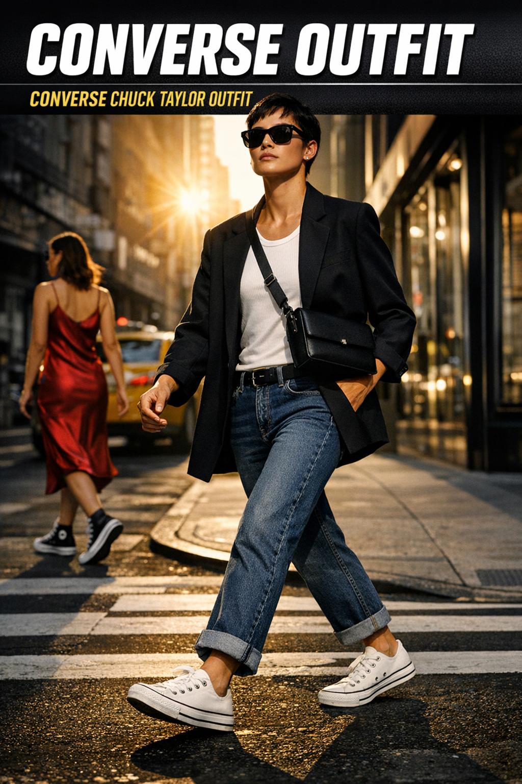 Photographic converse outfit featuring casual streetwear styling with classic Converse sneakers