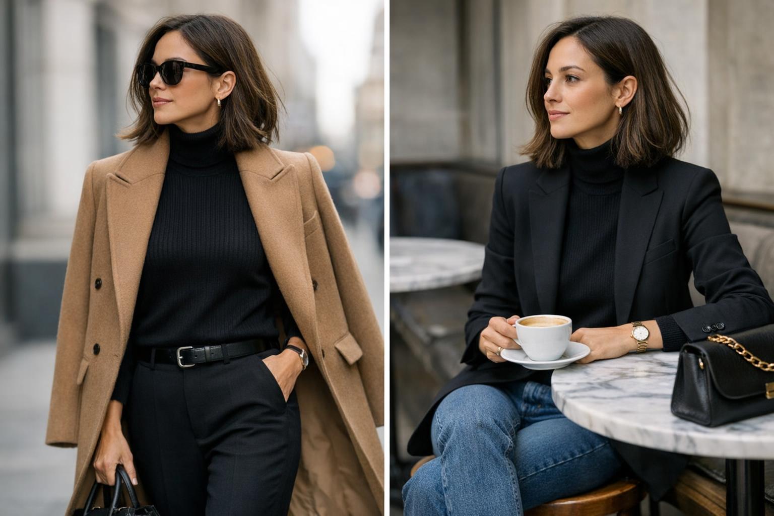 Black Turtleneck Outfit: City-Polished from Fall to Spring