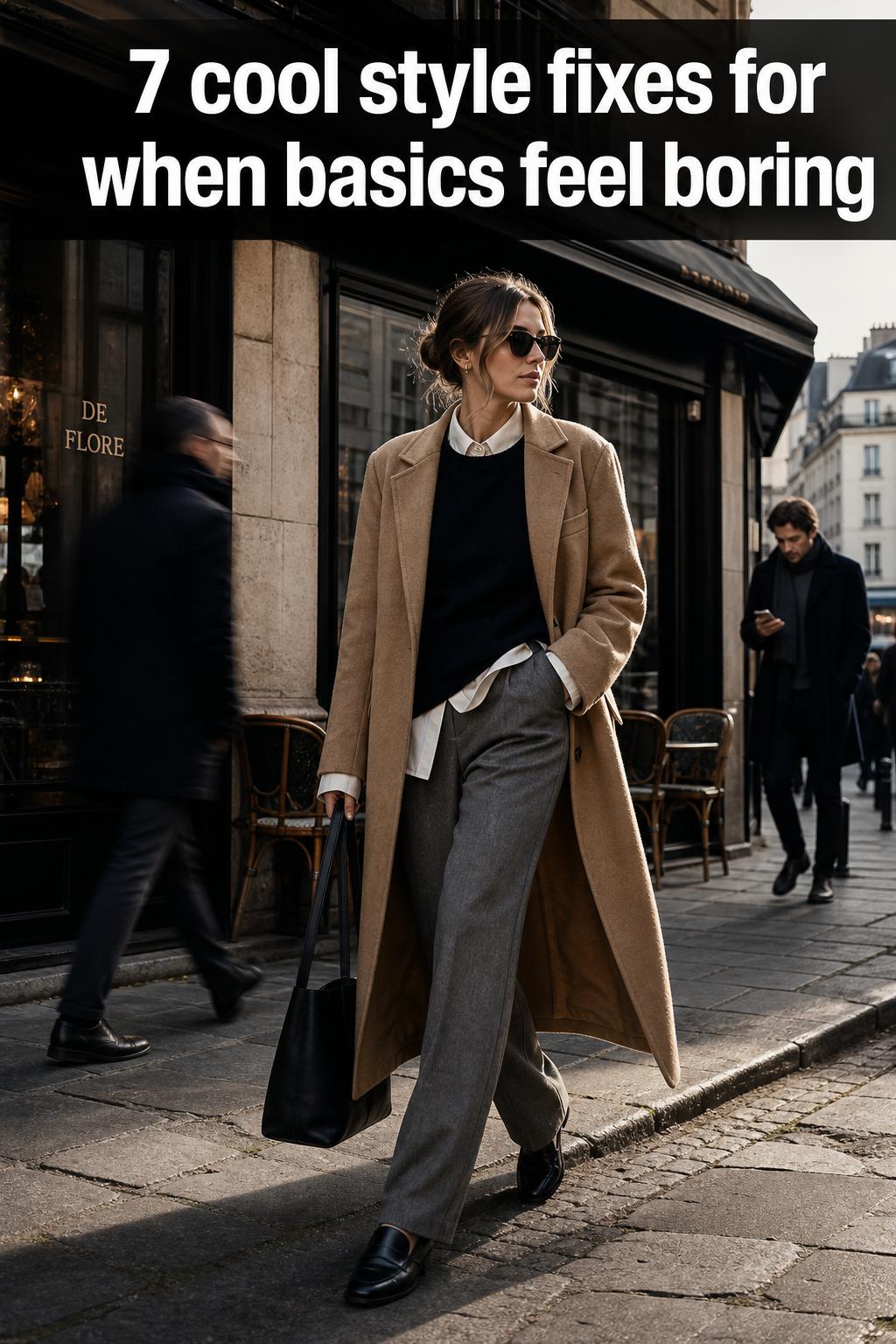 Cool Style Street Portrait Street portrait showcasing cool style with modern sunglasses and minimalist outfit in natural daylight