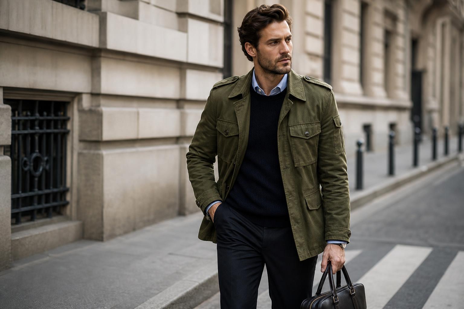 Modern Military Style for Polished City Dressing
