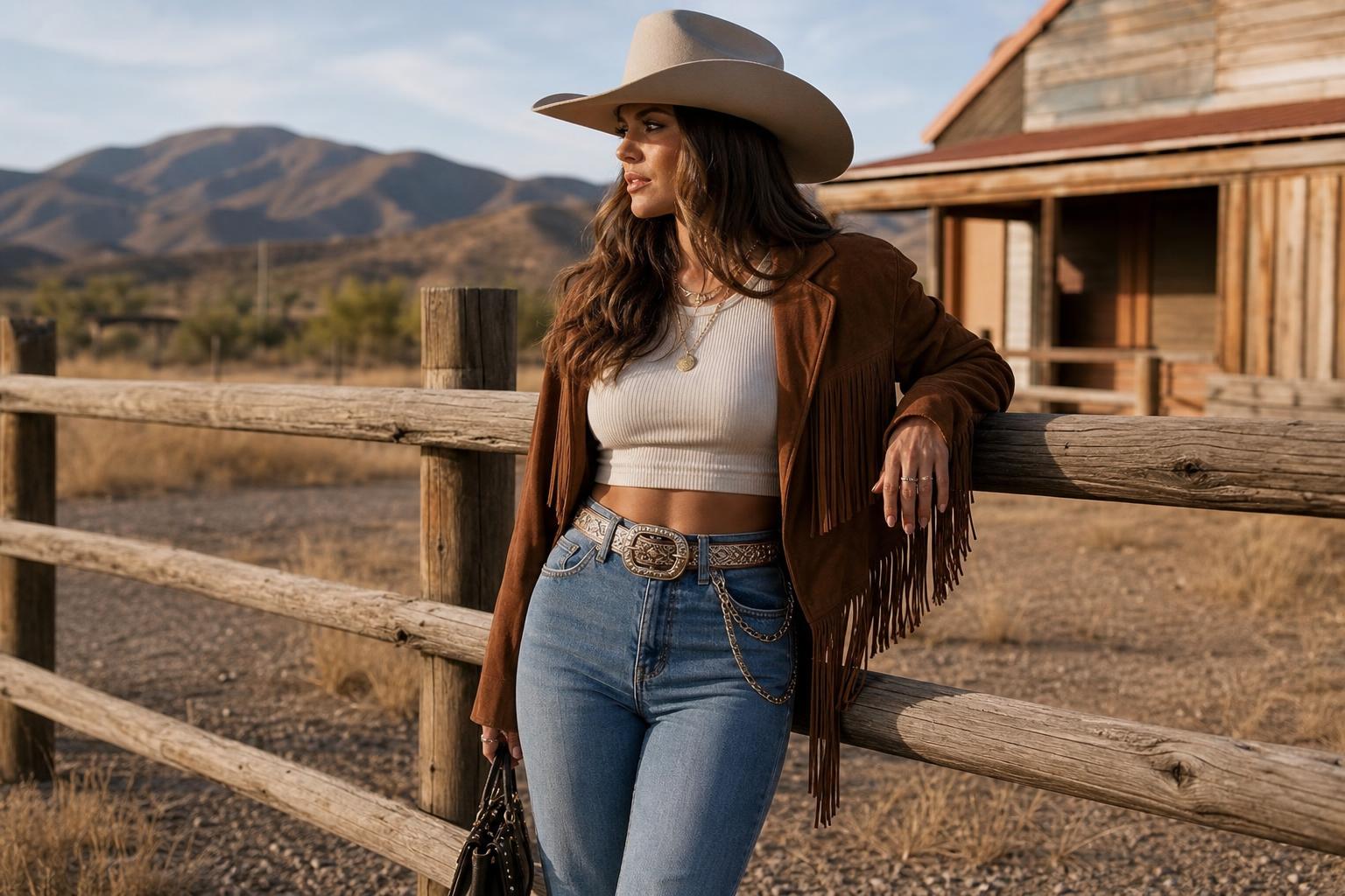Baddie Cowgirl Outfits With a Polished Edge