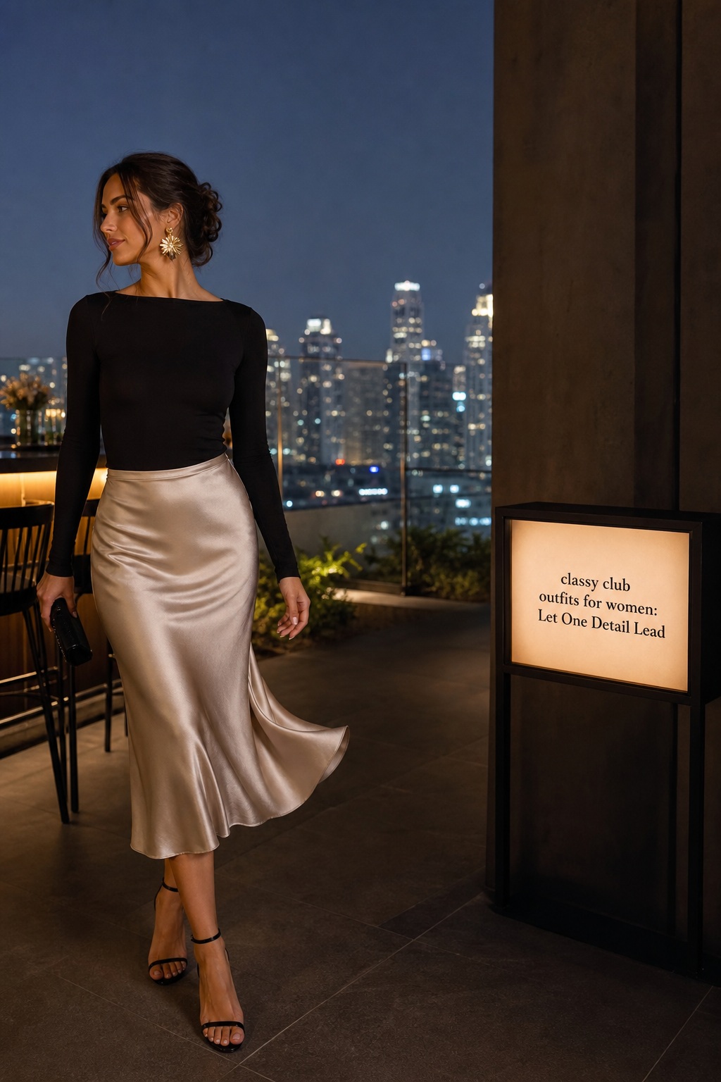 Classy Club Outfits: Tailored Trousers classy club outfits for women with tailored trousers satin camisole and blazer