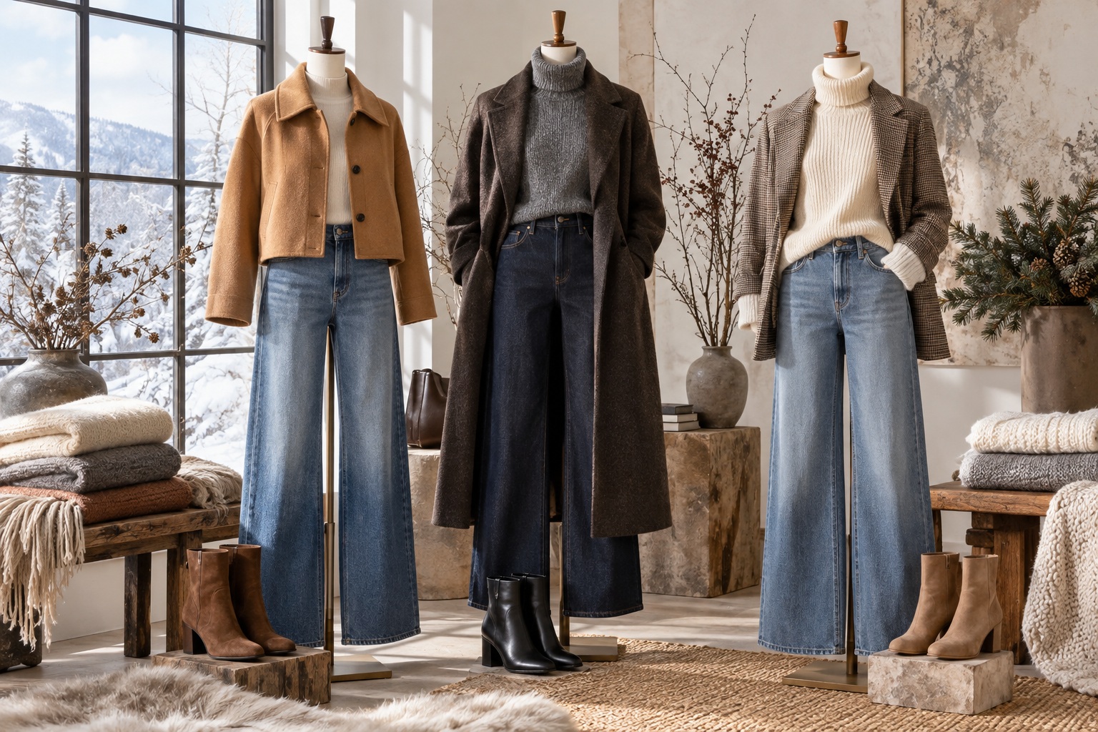 Wide Leg Jeans Outfit Winter: The New Styling Logic